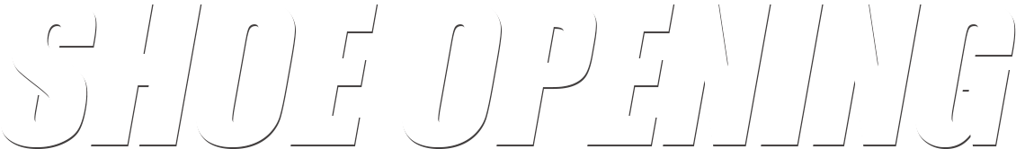 SHOE OPENING